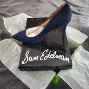 Sam Edelman Blue Suede Shoes, Size 9.5